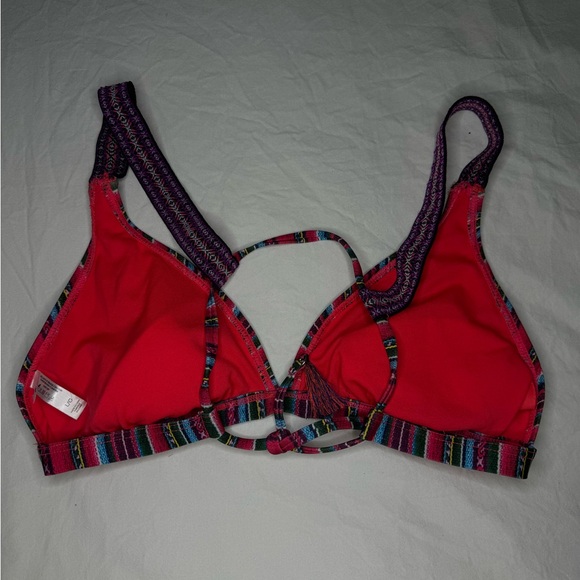 NWT LA VIE EN ROSE Multicolor Striped Bikini Set - Adjustable - Boho XL - Picture 3 of 11